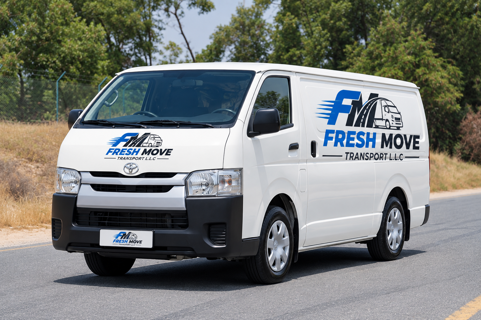 Fresh Move Transport refrigerated van and truck fleet in Dubai